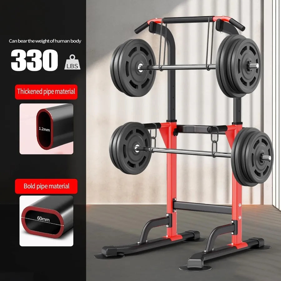 Dip Station - Home Gym Strength Training Pull-Ups Dip-Ups 330Lbs
