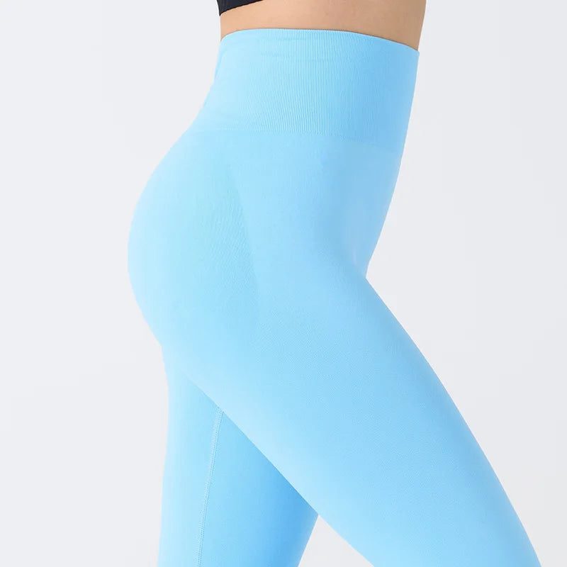 New Sexy Women's Fitness Clothing High Waist Belly Yoga Pants Workout Skinny Hip Lift Skinny Pants Sweatpants