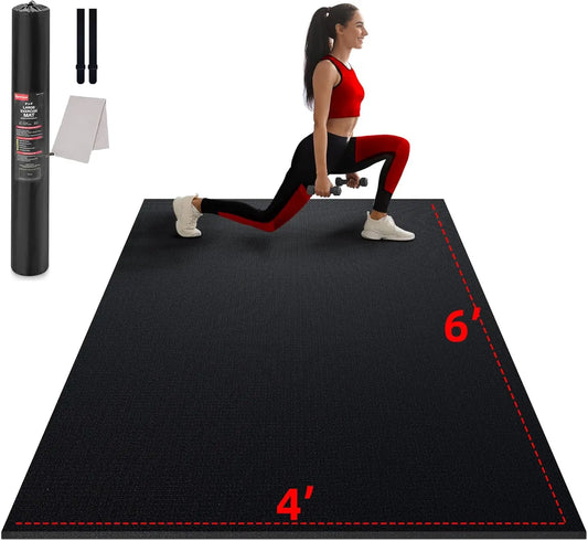 Extra Thick 7mm Exercise Mat for Home Gym, Cardio, Yoga - Multiple Sizes Available