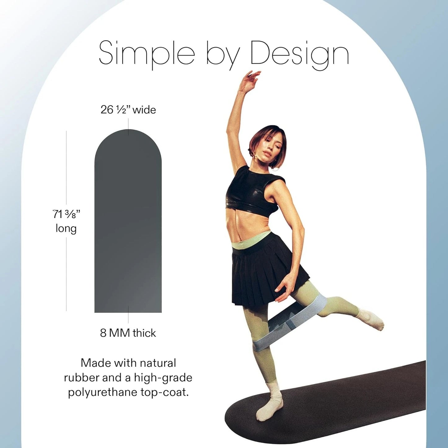 Yoga Mat for Home Gym - Non Slip Exercise Mat for Home Workout, Stretching, Pilates,Indoor Exercising Mat