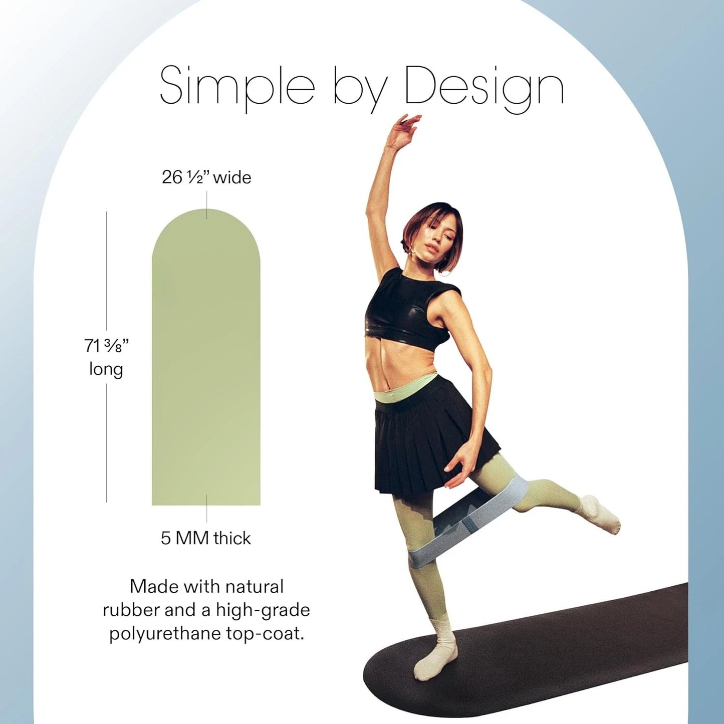 Yoga Mat for Home Gym - Non Slip Exercise Mat for Home Workout, Stretching, Pilates,Indoor Exercising Mat