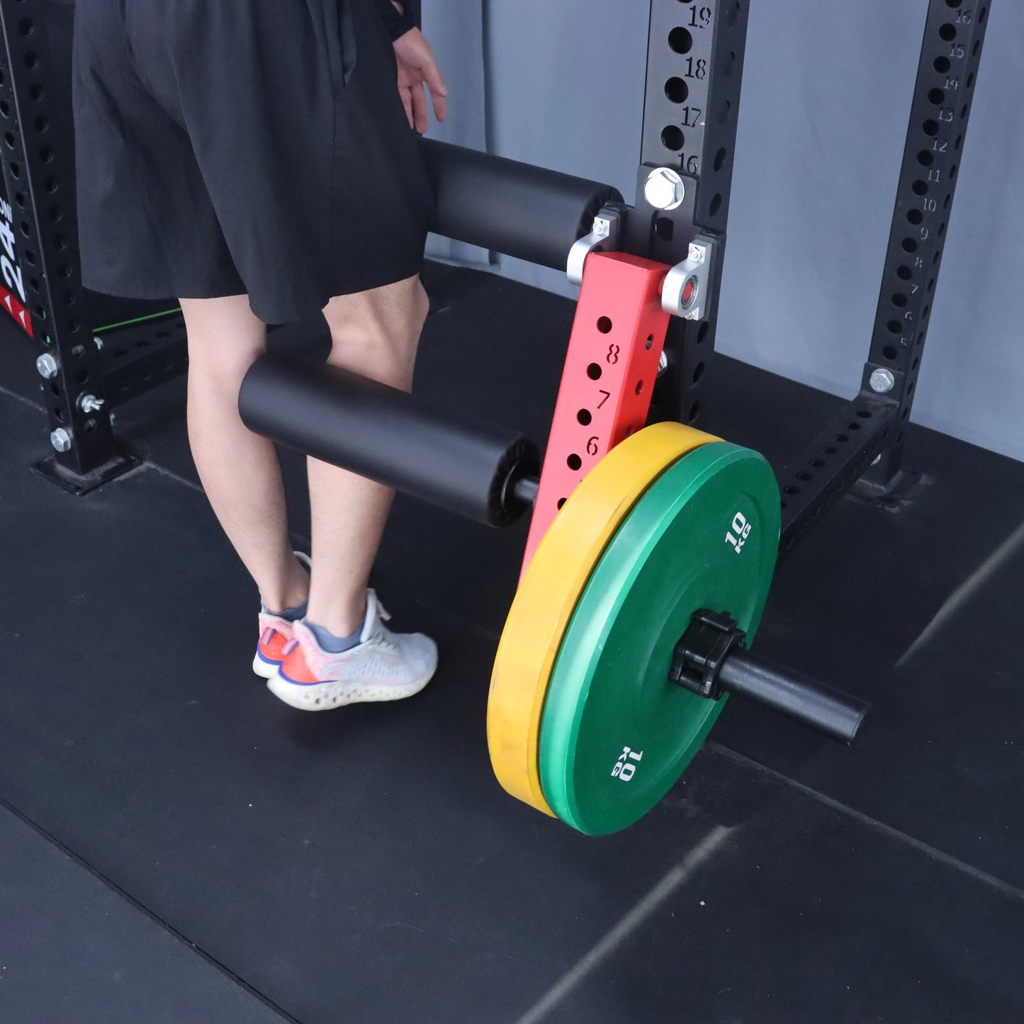 Leg Extension Attachment Adjustable Leg Extension Rack Attachment Squat Rack Accessories Leg Curl Attachment Home Gym Leg Strength Fitness Equipment