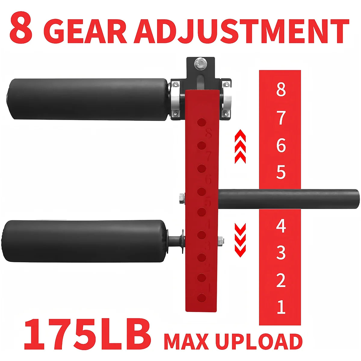 Leg Extension Attachment Adjustable Leg Extension Rack Attachment Squat Rack Accessories Leg Curl Attachment Home Gym Leg Strength Fitness Equipment